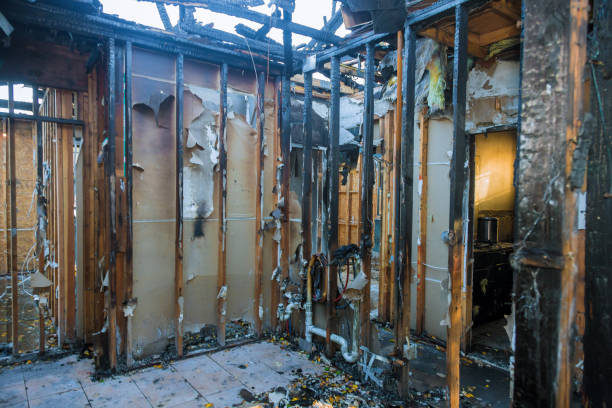 Professional Soot Cleanup technician working in Burtonsville, MD